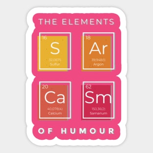 Elements of humour Sticker